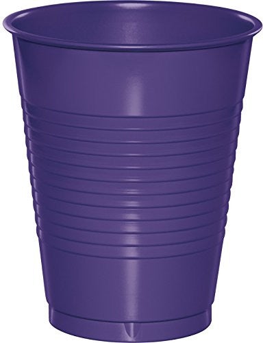 16 Oz Purple Disposable Plastic Cups