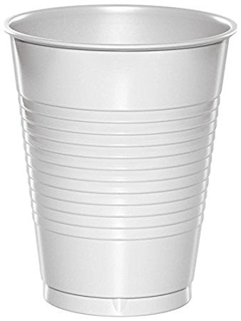 Creative Converting 16 Oz White Disposable Plastic Cups