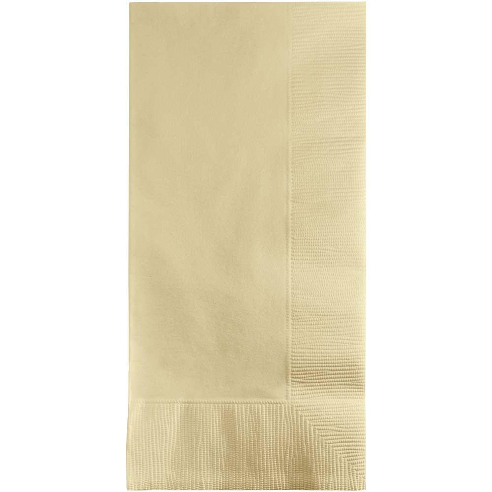 16" X 16" Ivory Dinner Napkins (Bulk Pack)