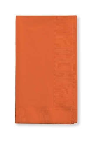 Creative Converting 16" X 12" Sunkissed Orange Dinner Napkins