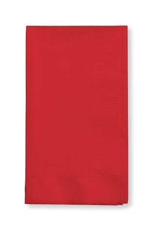 Creative Converting 16" X 16" Red Dinner Napkins (Bulk Pack)