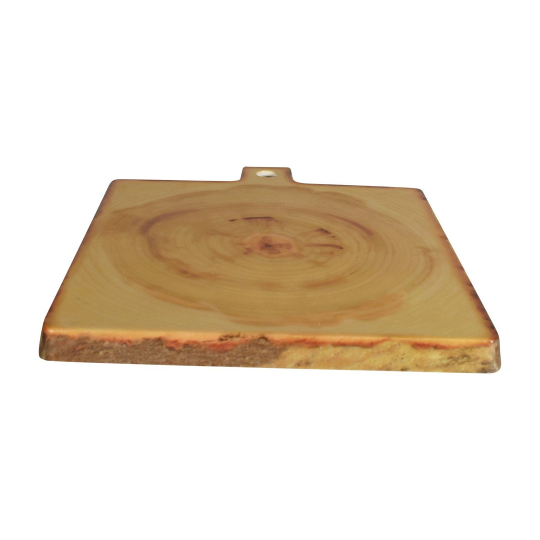 American Metalcraft MSR9 Square Melamine Rustic Wood-Look Serving Platter 7.75"