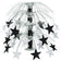 Beistle 18" Black & Silver Star Cascade Centerpiece (50553-BKS)