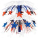 Beistle 18" Star Cascade Centerpiece (50553-RWB)