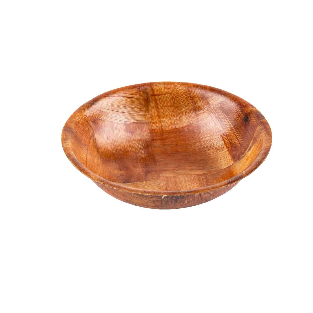 Tablecraft 206 6" Round Woven Wood Bowl