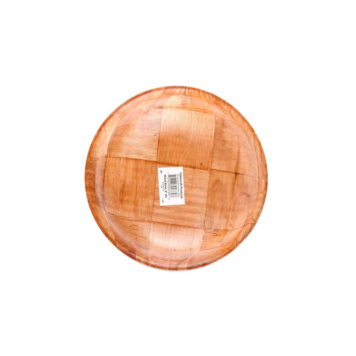 Tablecraft 208 8" Round Woven Wood Bowl