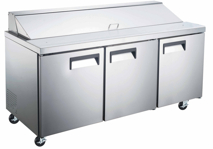Adcraft GRSL-3D Grista's 3 Door Salad/Sandwich Prep Table