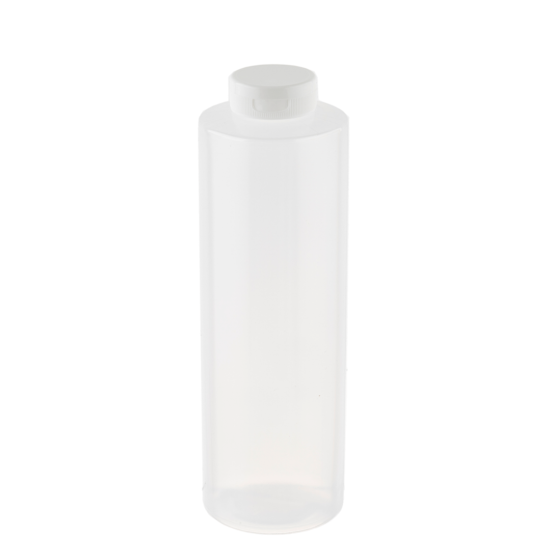 Tablecraft 2124C-1 24 Oz Hinged Clear Squeeze Bottle