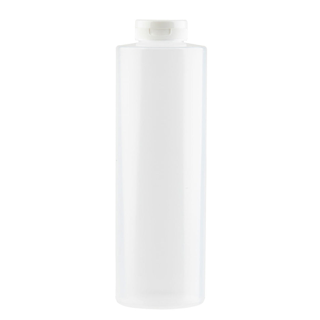 Tablecraft 2124C-1 24 Oz Hinged Clear Squeeze Bottle
