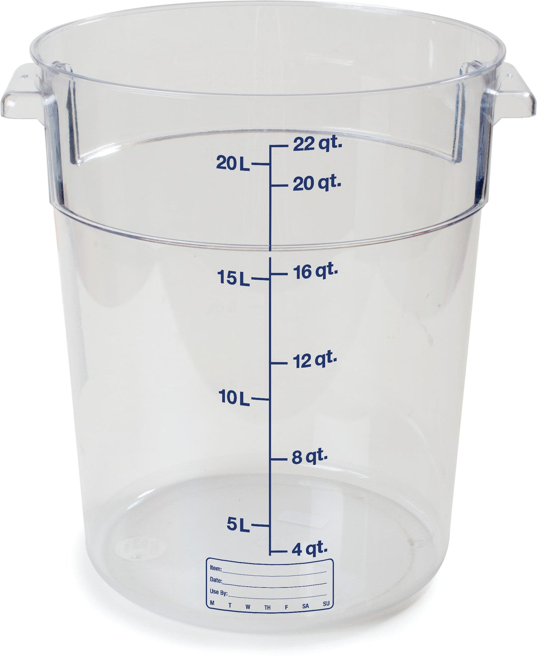 Carlisle 22 Qt Round Clear Container Storplus (10769-07)