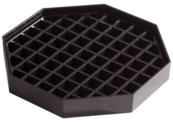 Winco DT-60 6" Black Octagon Drip Tray