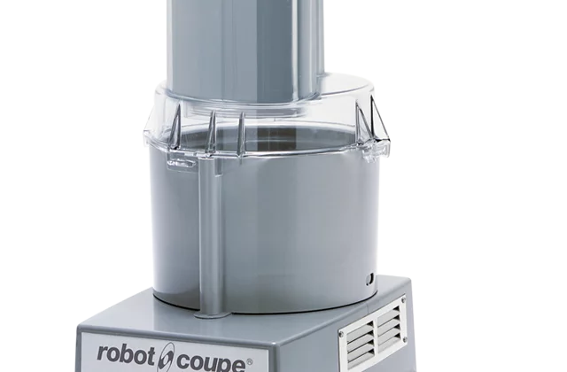 Robot Coupe R 101 P 2 qt Food Processor with 2 Discs and Vegetable Prep Lid Chute