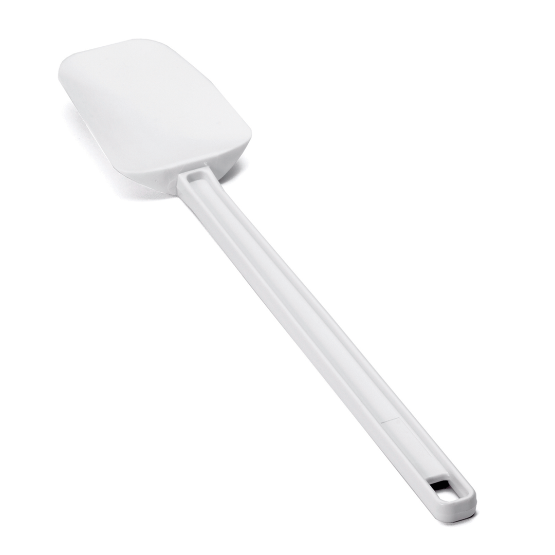 Tablecraft 2516 White Silicone Spoon Spatula 16.5"