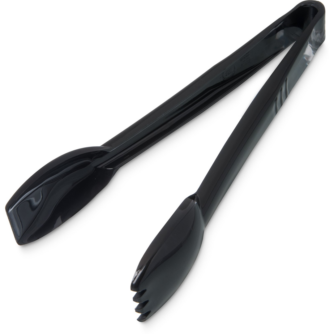 Carlisle 460903 9" Black Salad Tongs