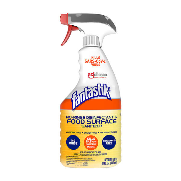 Fantastik 354125 No-Rinse Disinfectant & Food Surface Sanitizer