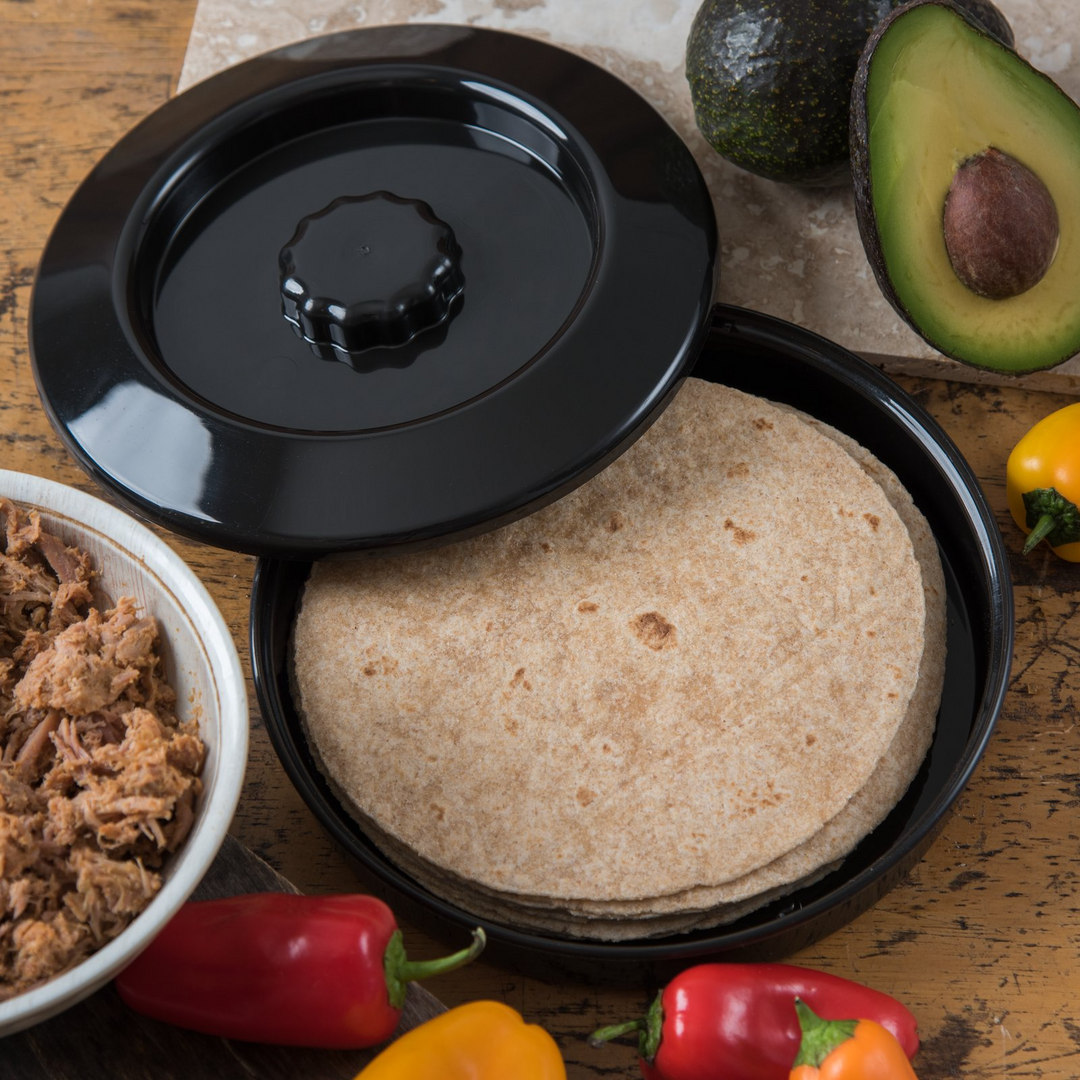 Carlisle 047503 Black Tortilla Server With Lid