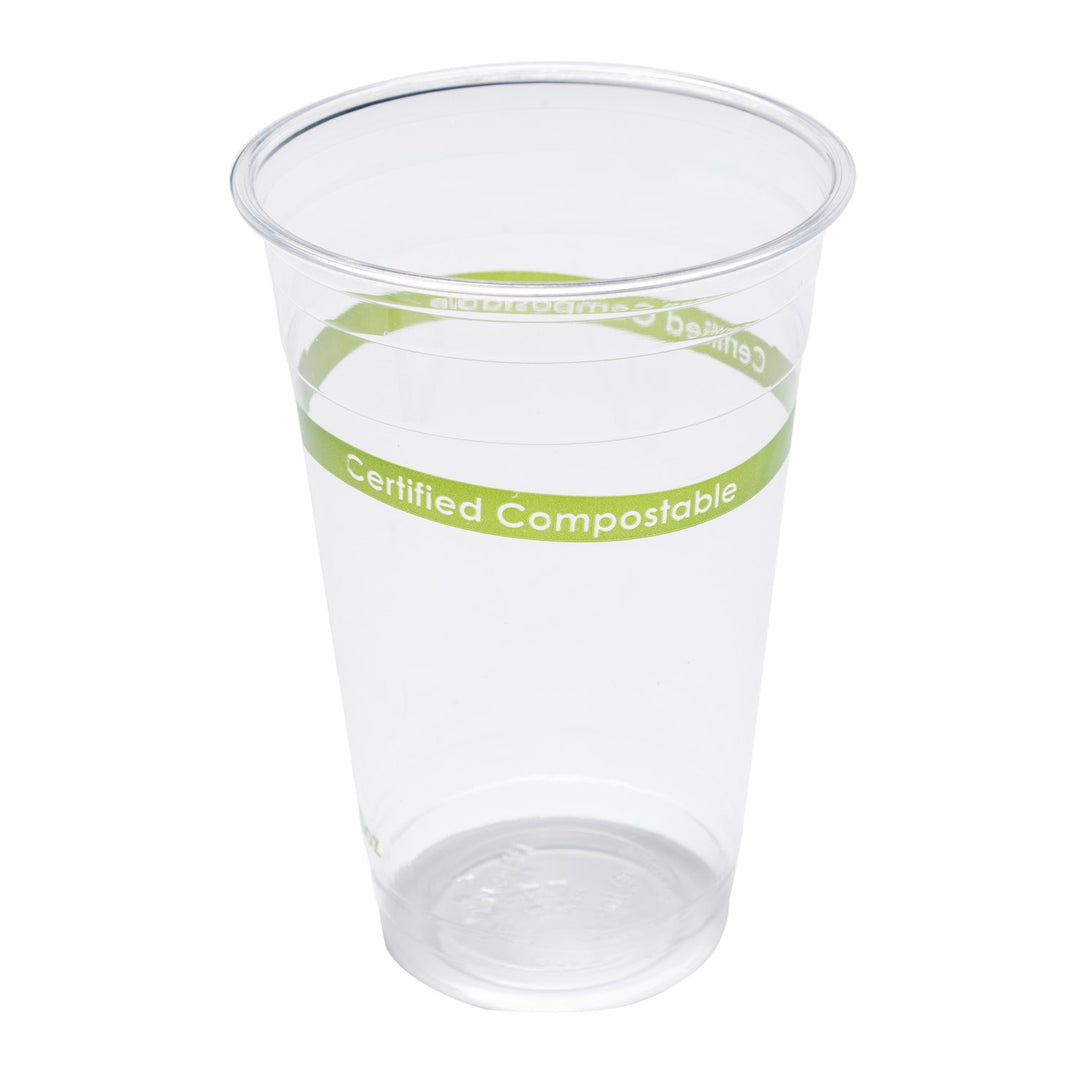 AmerCareRoyal CCP-20 20 Oz Clear PLA Cup Compostable
