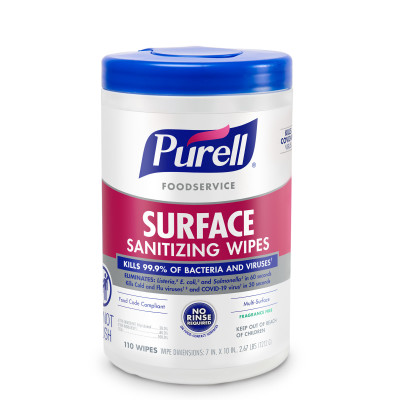 Purell 9341-06 Foodservice Surface Sanitizing Wipes