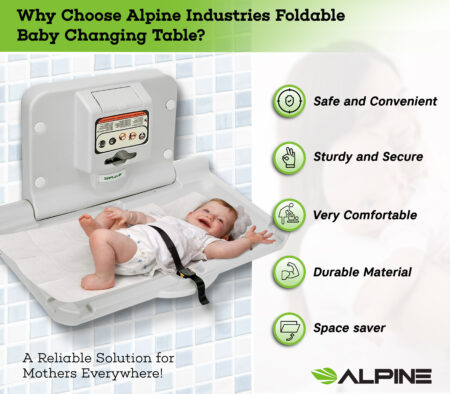 Alpine ALP411-E Horizontal Baby Changing Station