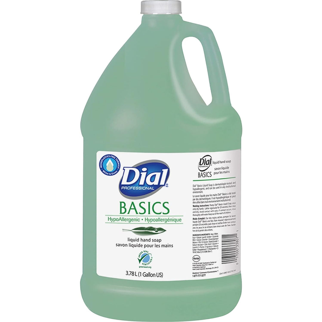Dial Basics Hypoallergenic Green Liquid Soap Gallon