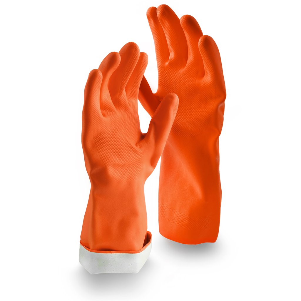Libman 1324 Premium Reusable Latex Gloves - Medium