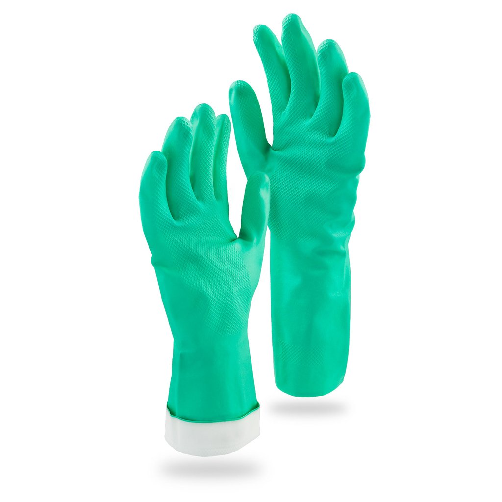 Libman 1318 Heavy-Duty Reusable Nitrile Gloves - Medium