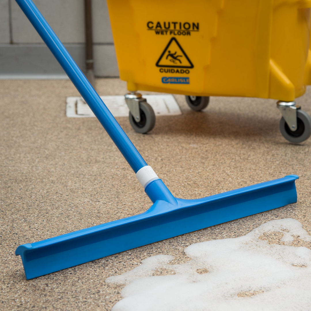 Carlisle 36568-14 24" 1-Piece Blue Rubber Squeegee