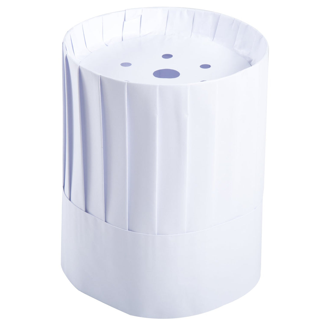 AmerCareRoyal Paper RCH9 9" Pleated Paper Chef Hat with Comfort Band, 24/Pack