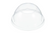 Dart 16LCDH Clear 12-24 oz OPS Plastic Dome Lid with 1.9" Hole