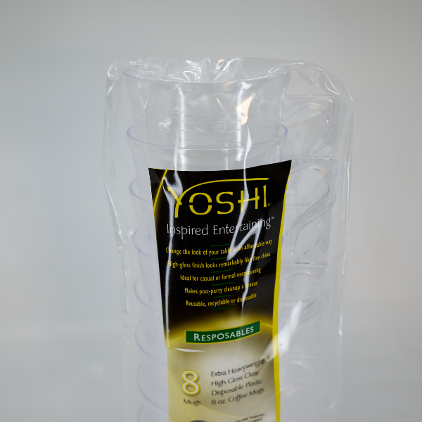 EMI-Yoshi EMI-REM8 8 oz Resposable Clear Coffee Mug