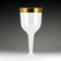 Maryland Plastics RU49906GLD 10 oz. Regal Ultra Wine Glass with Gold Rim