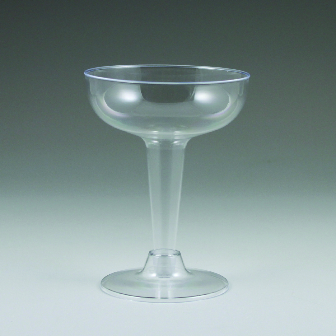 Maryland Plastics MPI20400 4 oz Sovereign 2 Piece Plastic Champagne