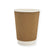 12 oz Kraft Ripple Double Wall Hot Cup