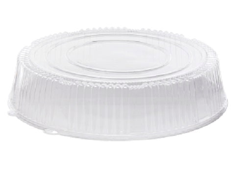 WNA A18PETDMHI CaterLine 18" Round Clear High Dome Lids for Casuals Trays