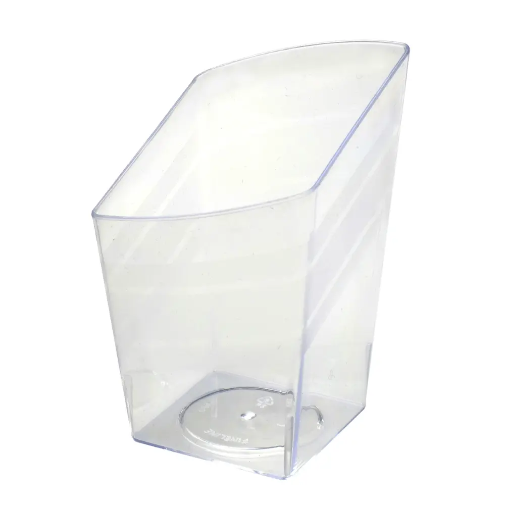 Fineline 6407-CL 2.2 oz Tiny Trifles Clear Slanted Tumbler