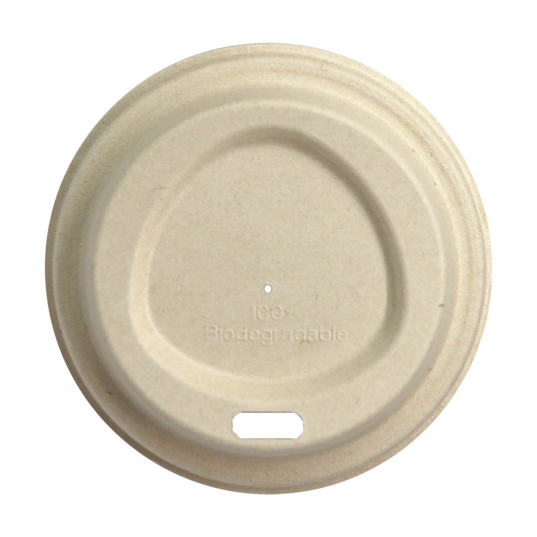 World Centric CUL-FB-12G-LF Fiber Lid for 10-20 oz Paper Hot Cups