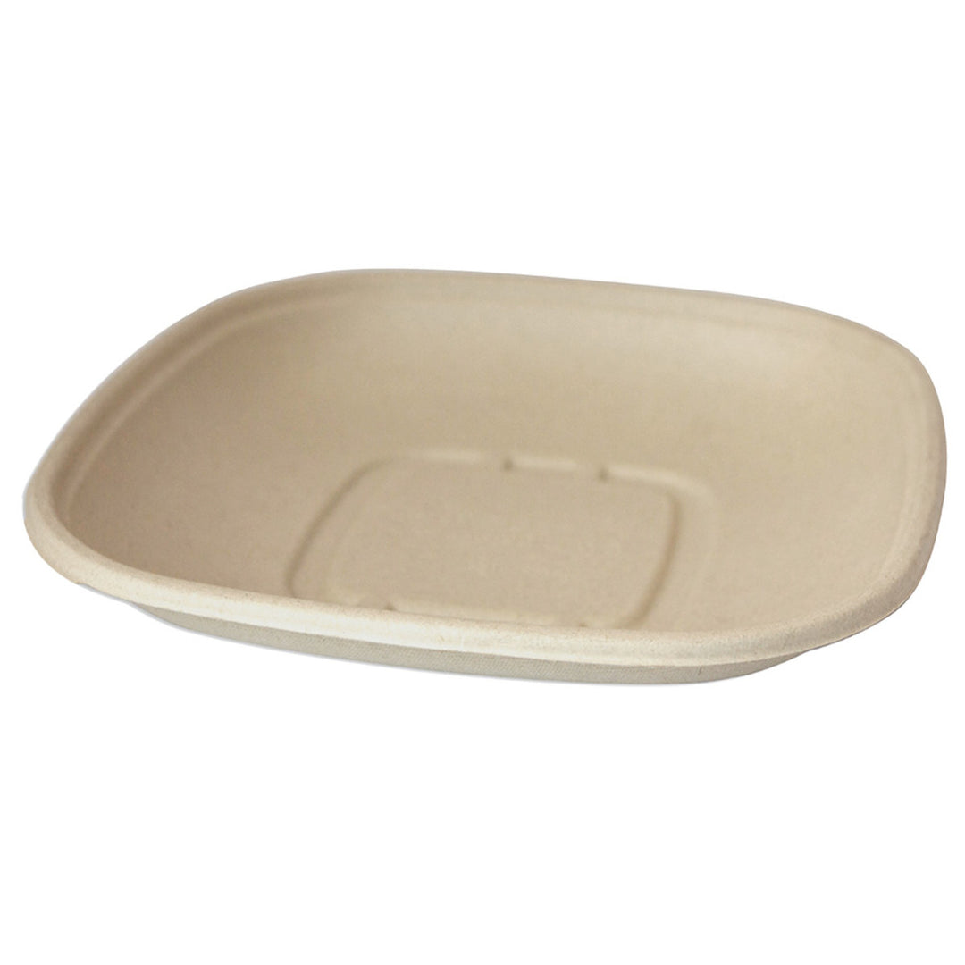World Centric BQ-SC-24-LFS Compostable Plant Fiber 24 oz Food Container 8.4" Square