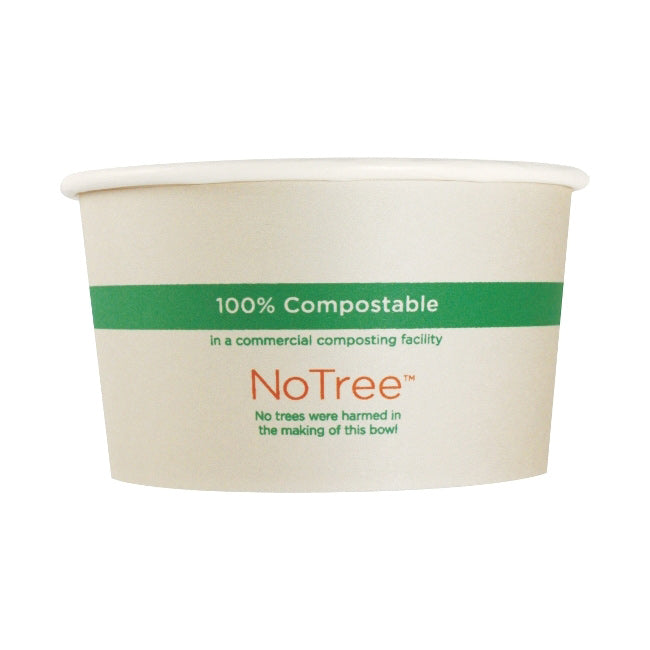 World Centric BO-SU-8 NoTree 8 oz Compostable Bowl