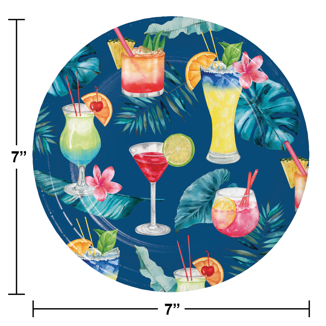 Creative Converting 7" Round Summer Breeze Paper Plates