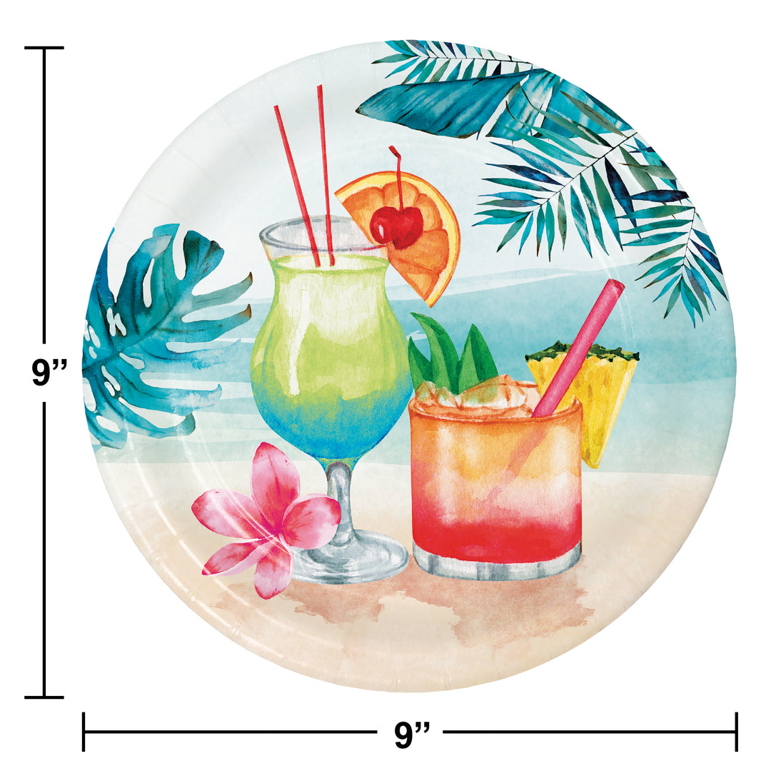 Creative Converting 9" Round Summer Breeze Paper Plates