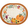 Creative Converting 10" x 12" Oval Harvest Wishes Paper Platters