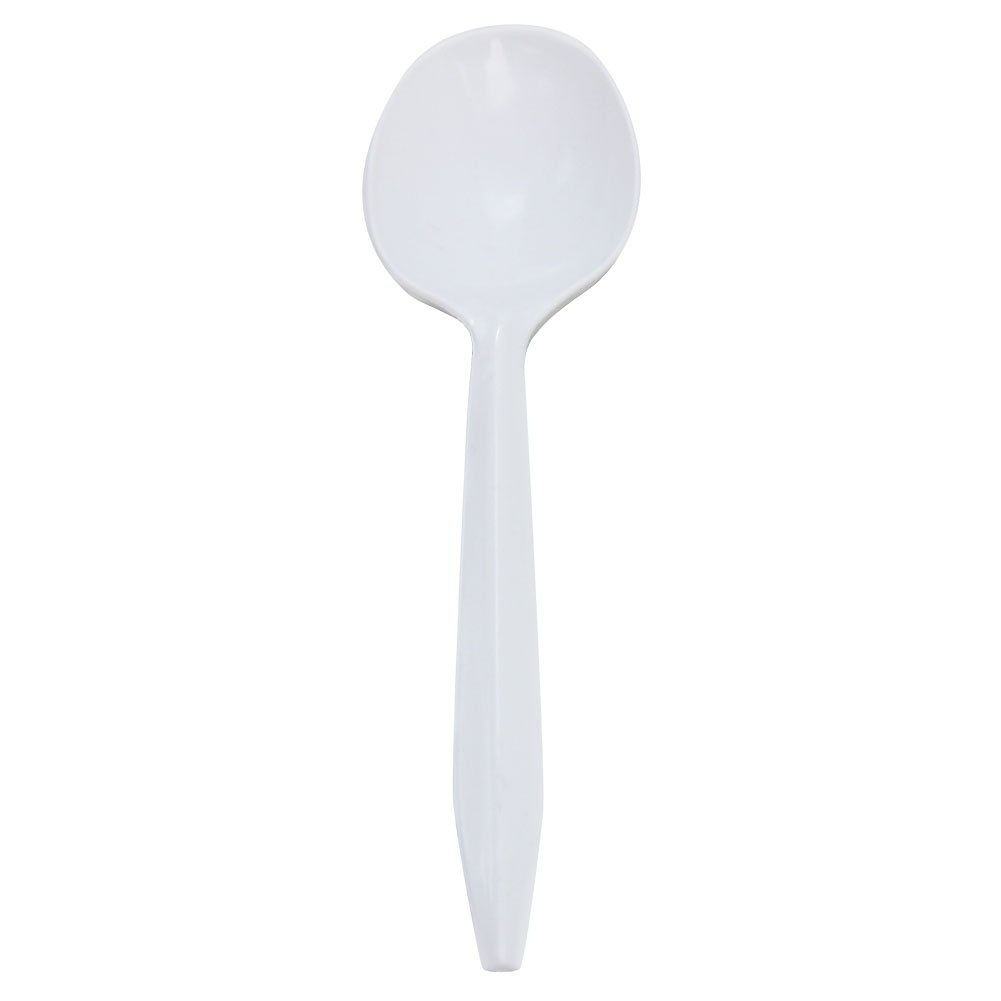 Medium Weight White Soup Spoons
