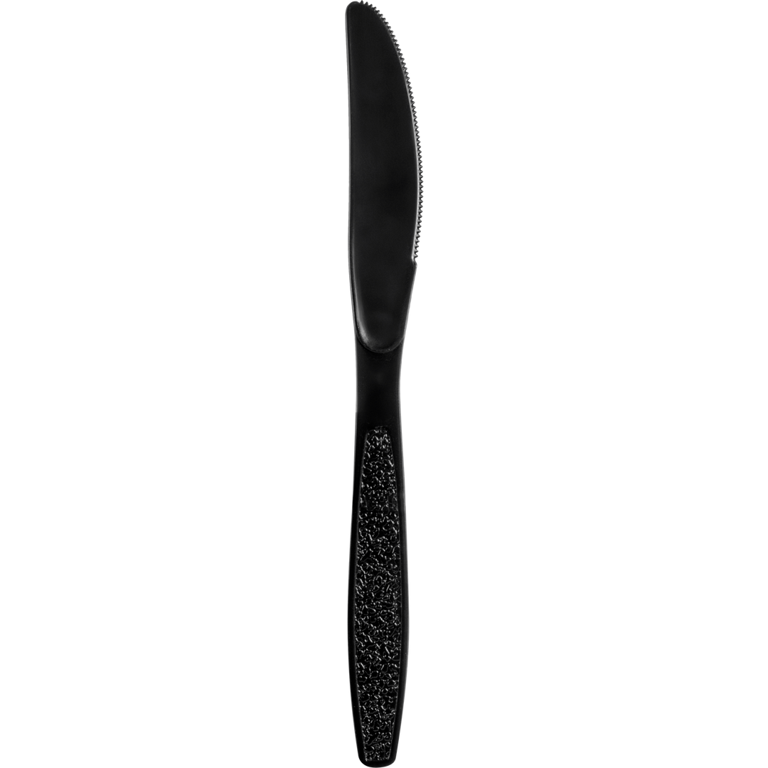 Heavyweight Black Polystyrene Knives 1000/Case