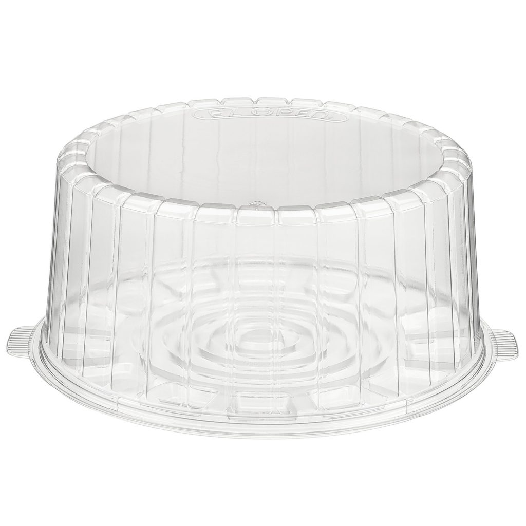 Inline Plastics 1010CL 10" Double Layer Cake Container