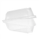 Pactiv 0CI1890190000 5.4" x 2.4" in 9 oz Clear Hinged Plastic Pie Wedge Container