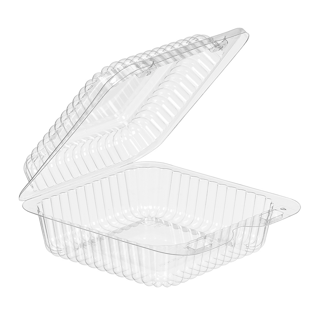 Inline Plastics SLP10 16 oz Clear Hinged Deli Container