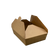 ITI TG-KB-#2 Kraft Folded Paper 49 oz Take-Out Container #2 - 7.75" x 5.5" x 1.88"