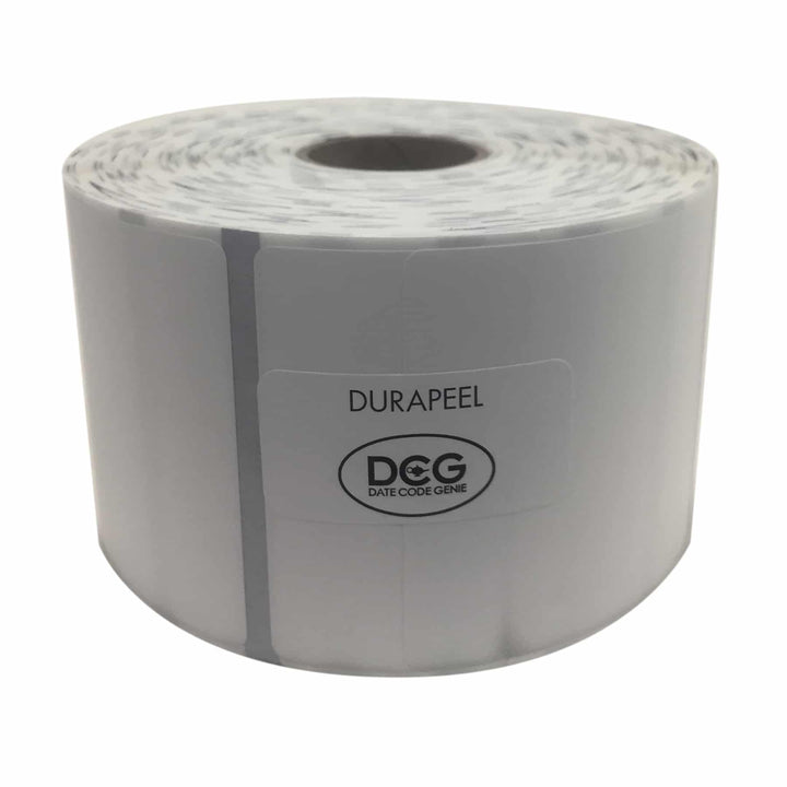 National Checking DCG-P22 2" x 2" DuraPeel White DateCodeGenie Label