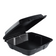 Dart 90HTPFB1R 9X9 Black Foam Carryout with Removeable Lid