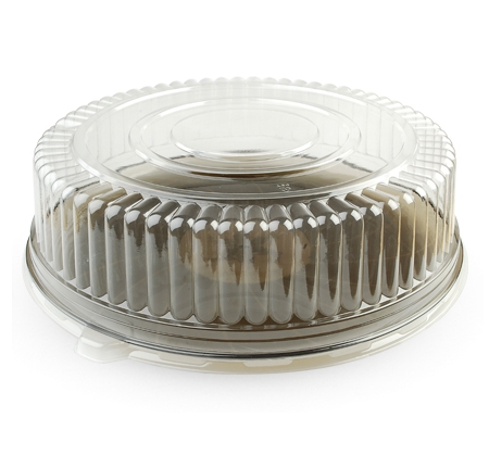 Fineline 9601-L 16" Round Clear Dome Lids for Conserve Trays